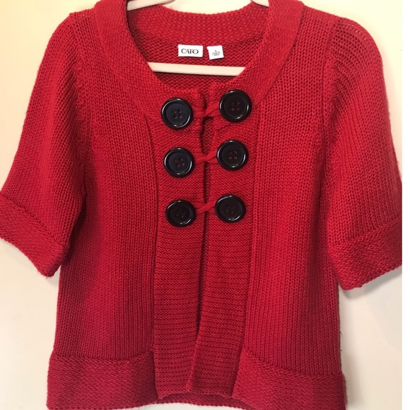 Cato Sweaters Flirty Fabulous Red Babydoll Knit Sweater Poshmark